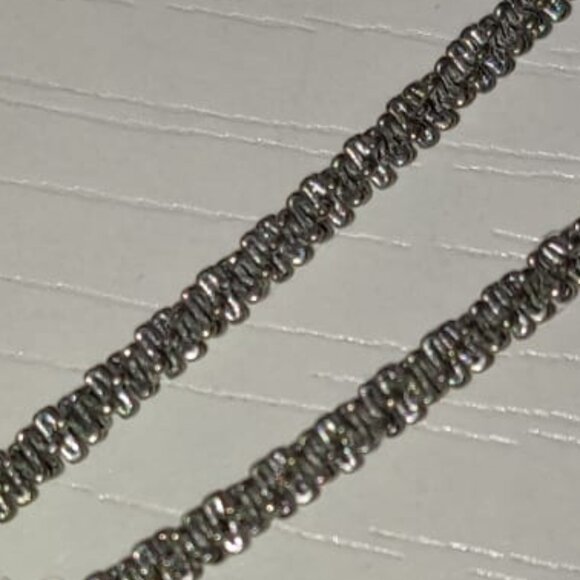 Classy Silver Bracelet Extension Vintage Twisted Rope Pattern Medium Large Wrist - Picture 1 of 6